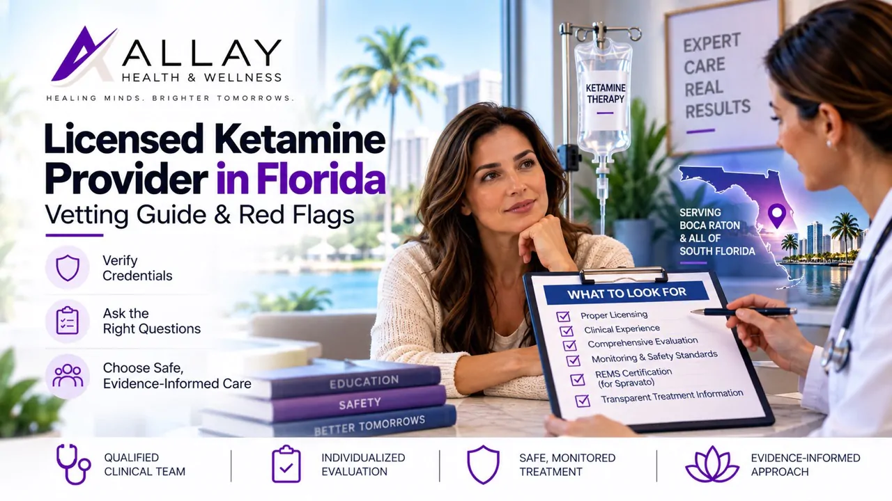 finding a licensed ketamine provider in Florida
